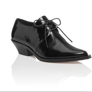 Tamara Mellon oxford shiny calf bootie size 36